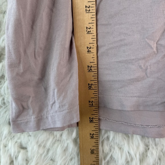 ALL SAINTS Slim Fit T Shirt Mens XL Organic Cotton Short Sleeve Purple Gray - Picture 5 of 8